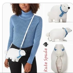 Nwt kate spade polar bear crossover purse